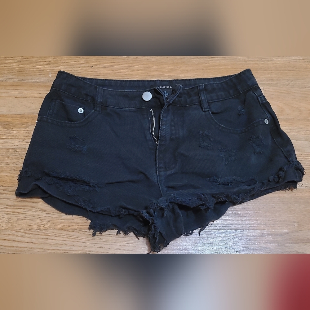 Forever 21 Sz XS Black Booty Shorts